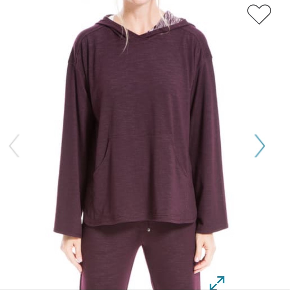 🆕 Max Studio Long Bubble Sleeve Pullover purple size large (86)
